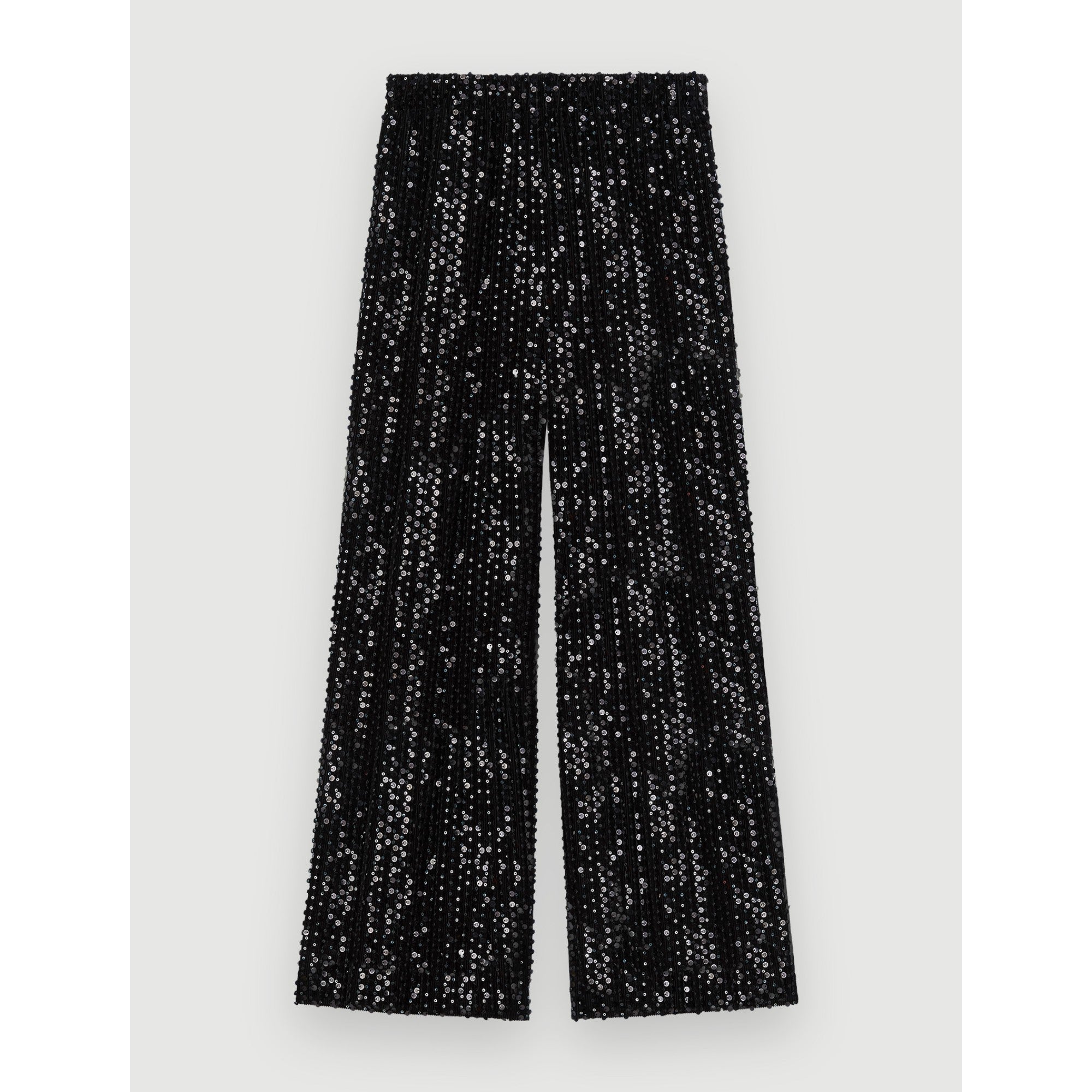 Women Wide-Leg Straight-Leg Pants - Black