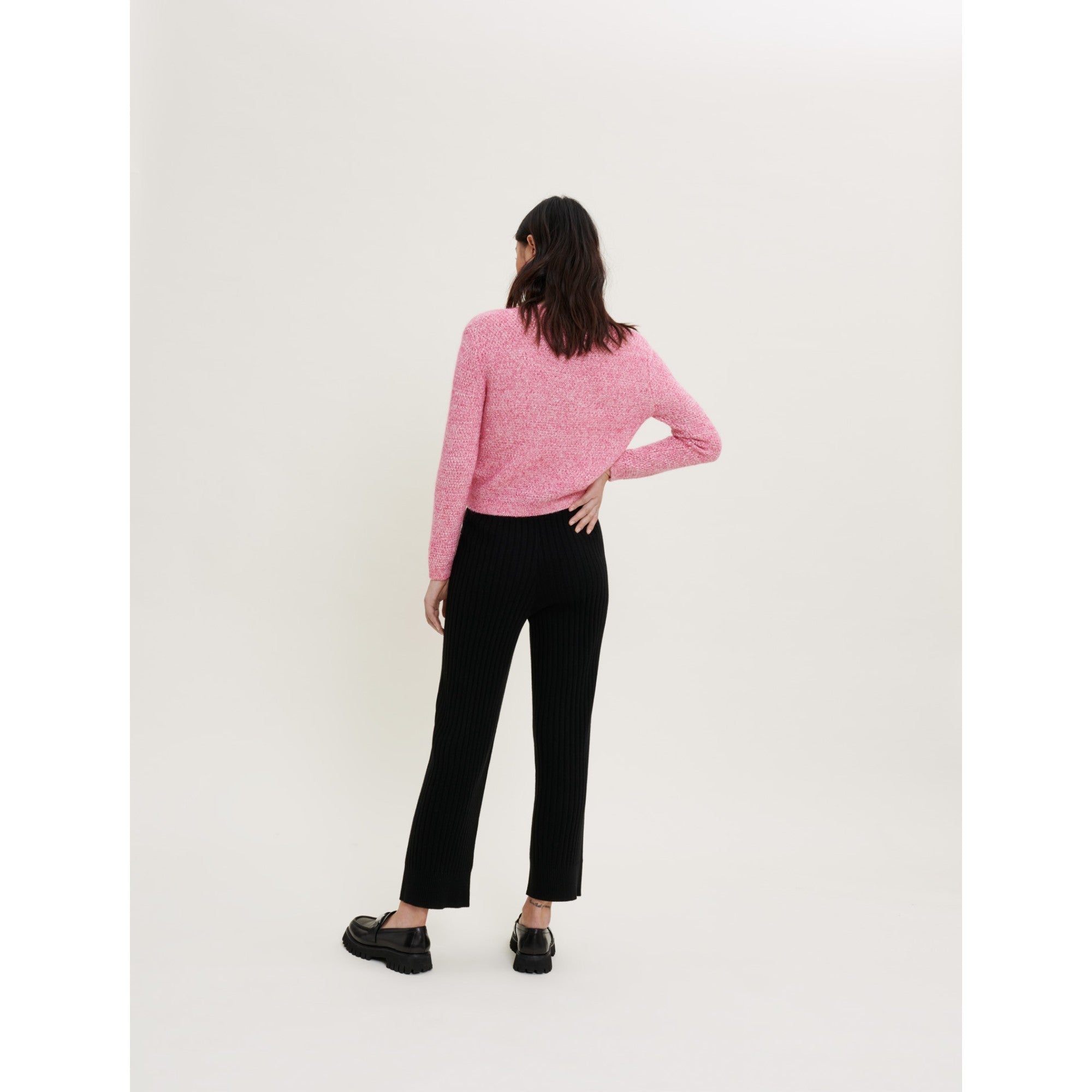 Women Cashmere Trousers - Black