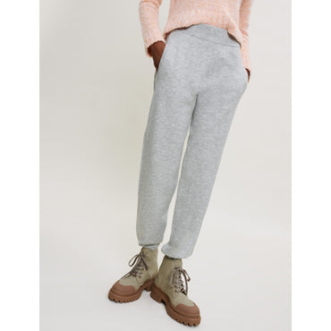 Women Mottled Fleece Jogging Pants - Grey