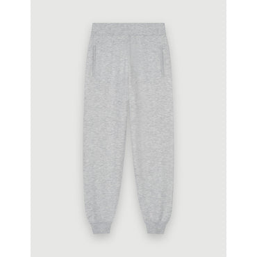 Women Mottled Fleece Jogging Pants - Grey