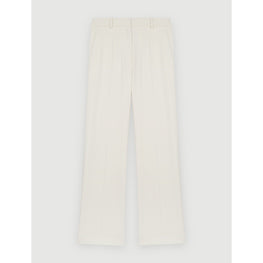 Women Wide-Leg Suit Trousers- White