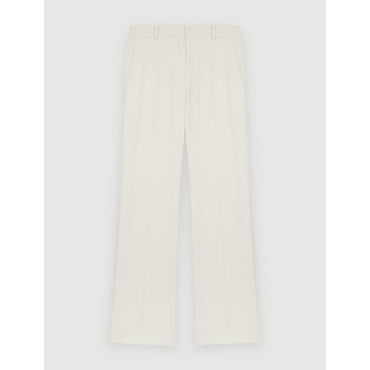 Women Wide-Leg Suit Trousers- White