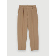 Women Pleated Tailored Pants - Camel