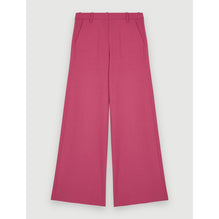 Women Wide-Leg Stretch Tailoring Pants - Rosewood