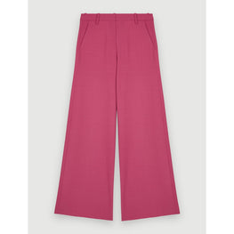 Women Wide-Leg Stretch Tailoring Pants - Rosewood