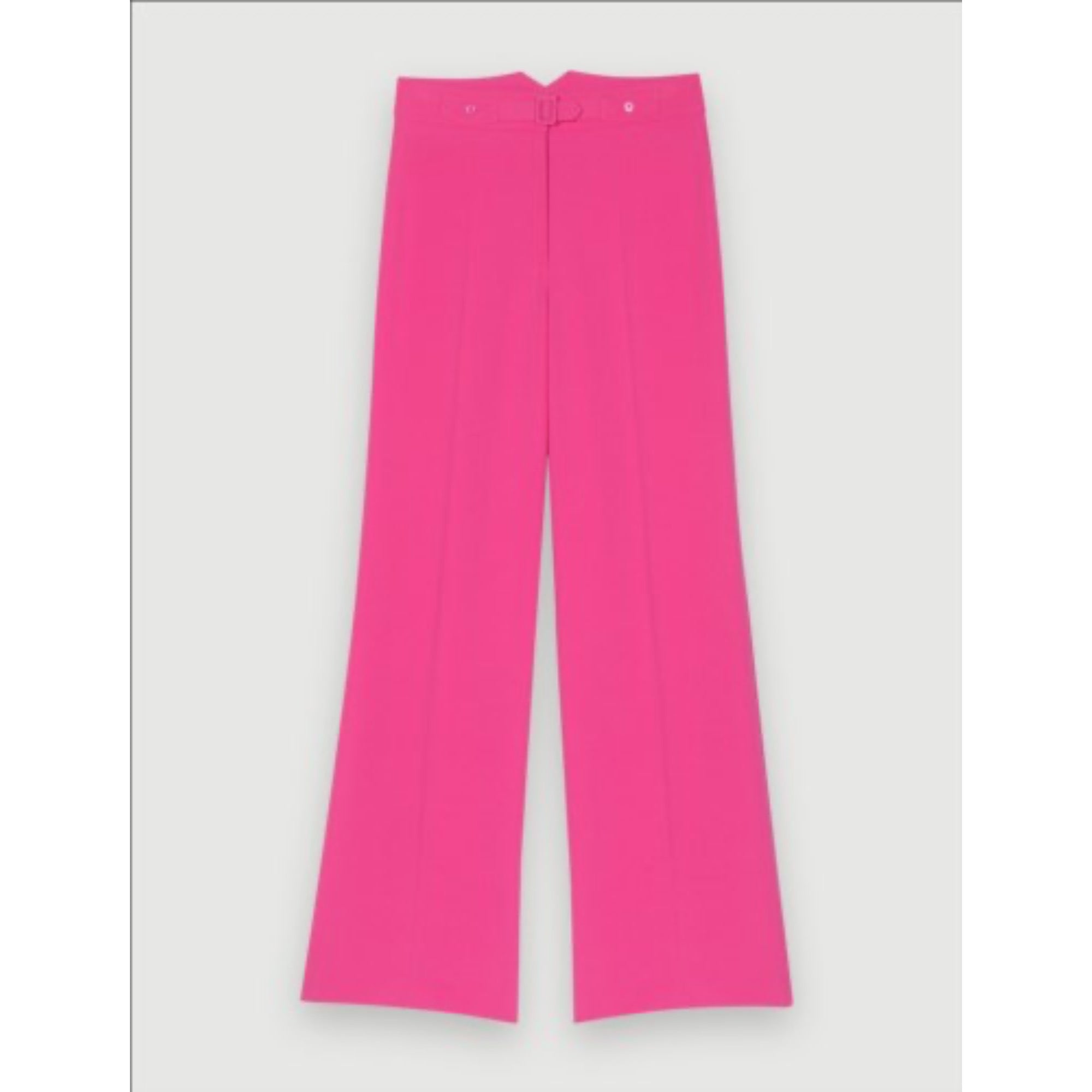 Women Wide-Leg Suit Pants - Fuchsia
