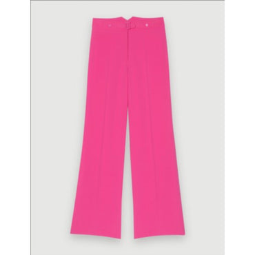 Women Wide-Leg Suit Pants - Fuchsia
