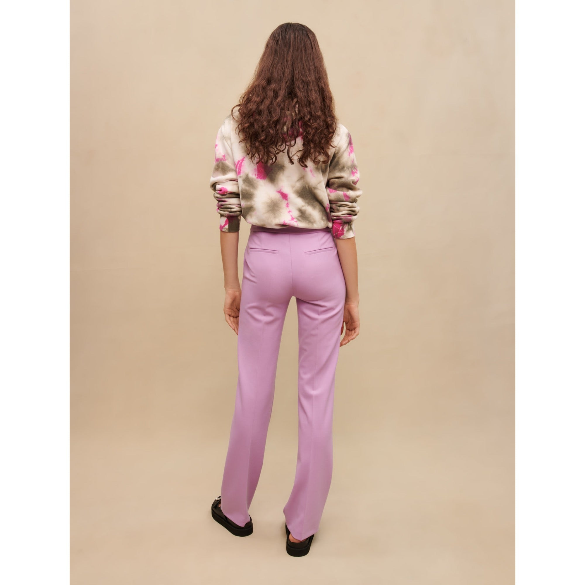 Women Suit Pants - Parma Violet