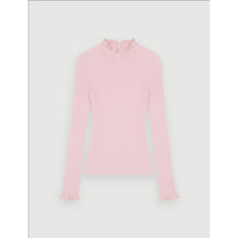 Women Fancy High-Neck Lightweight Sweater - Pale Pink