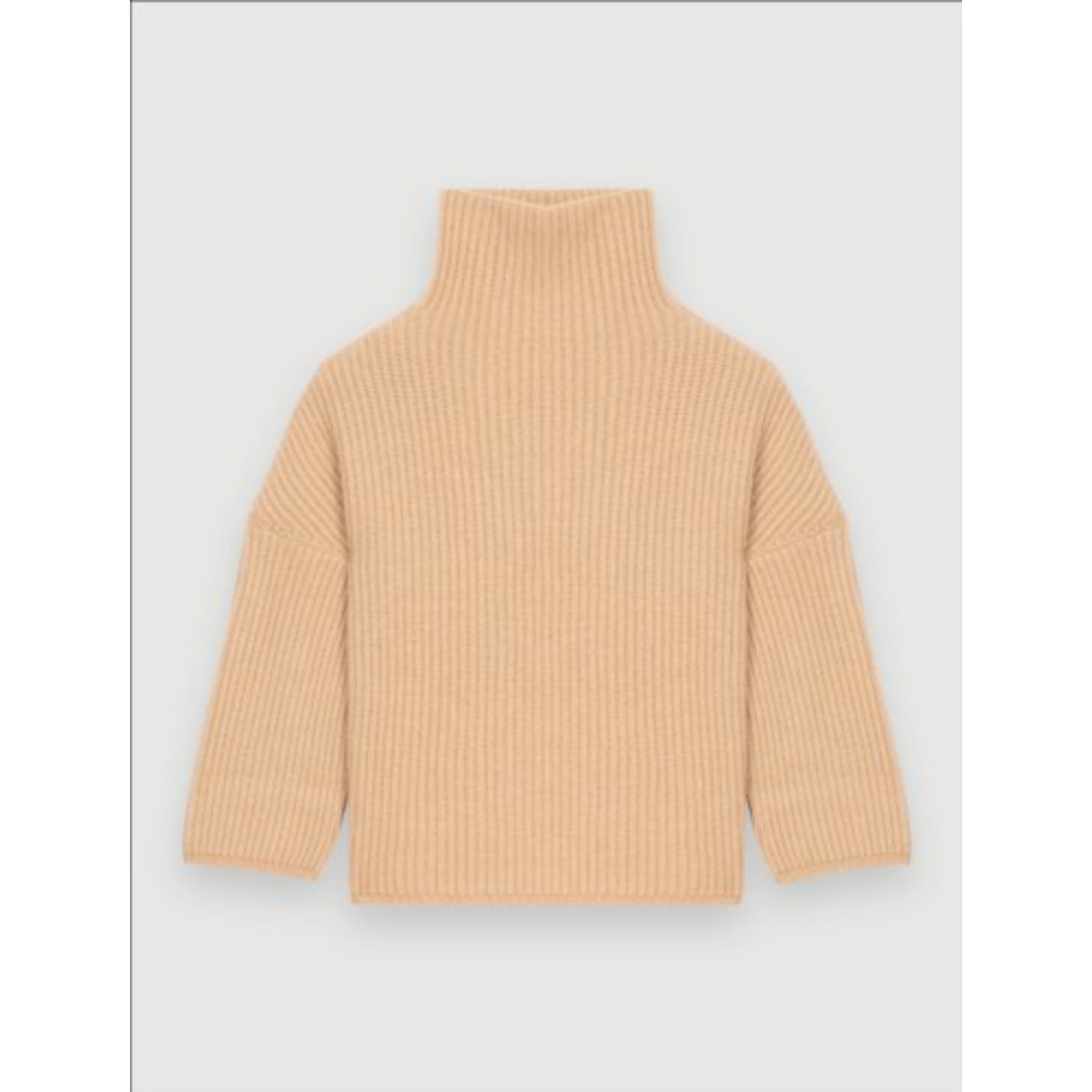 Women Turtleneck Pullover - Camel