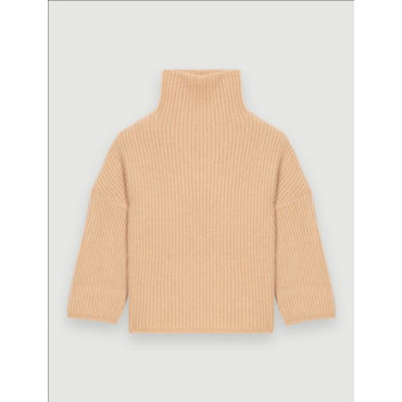 Women Turtleneck Pullover - Camel