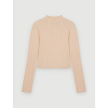 Women Ribbed Sweater - Pale Pink