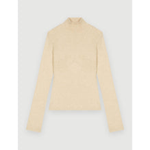 Women Fitted Sweater With Cut-Outs - Beige