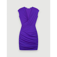 Women Dress In Stretch Technical Fabric - Purple