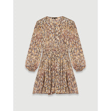 Women Lurex Jacquard Dress With Animal Print - Animal Lurex Black Camel