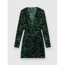 Women Sequin-Embroidered Dress - Green