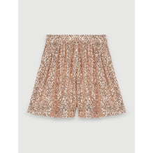 Women Sequinned Shorts - Metal Pink