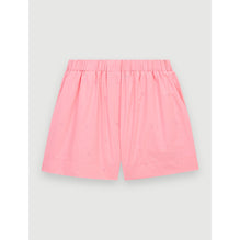 Women Embroidered Poplin Shorts - Pink