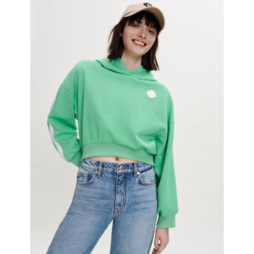 Women Hooded Sweatshirt- Green