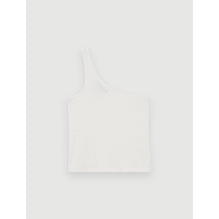 Women One Shoulder Stretch Tee - White