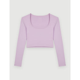 Women Body-Hugging Sports Top - Mauve