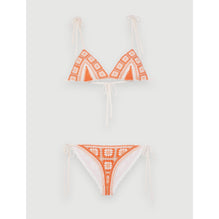 Women 2-Piece Crochet Swimsuit - Orange