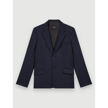 Women Cashmere Wool Jacket - Navy