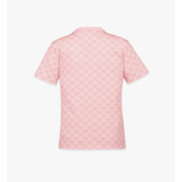 Women Lauretos Print T-Shirt in Organic Cotton - Silver Pink