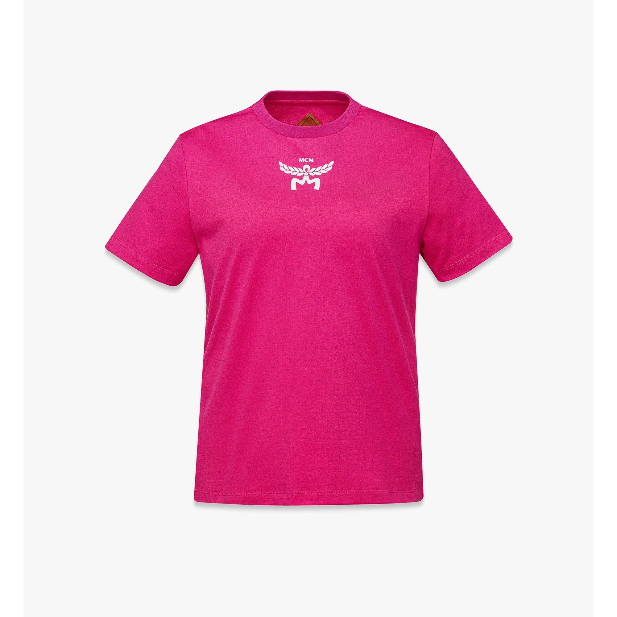 Women Logo Print T-shirt In Organic Cotton - Sangria Sunset