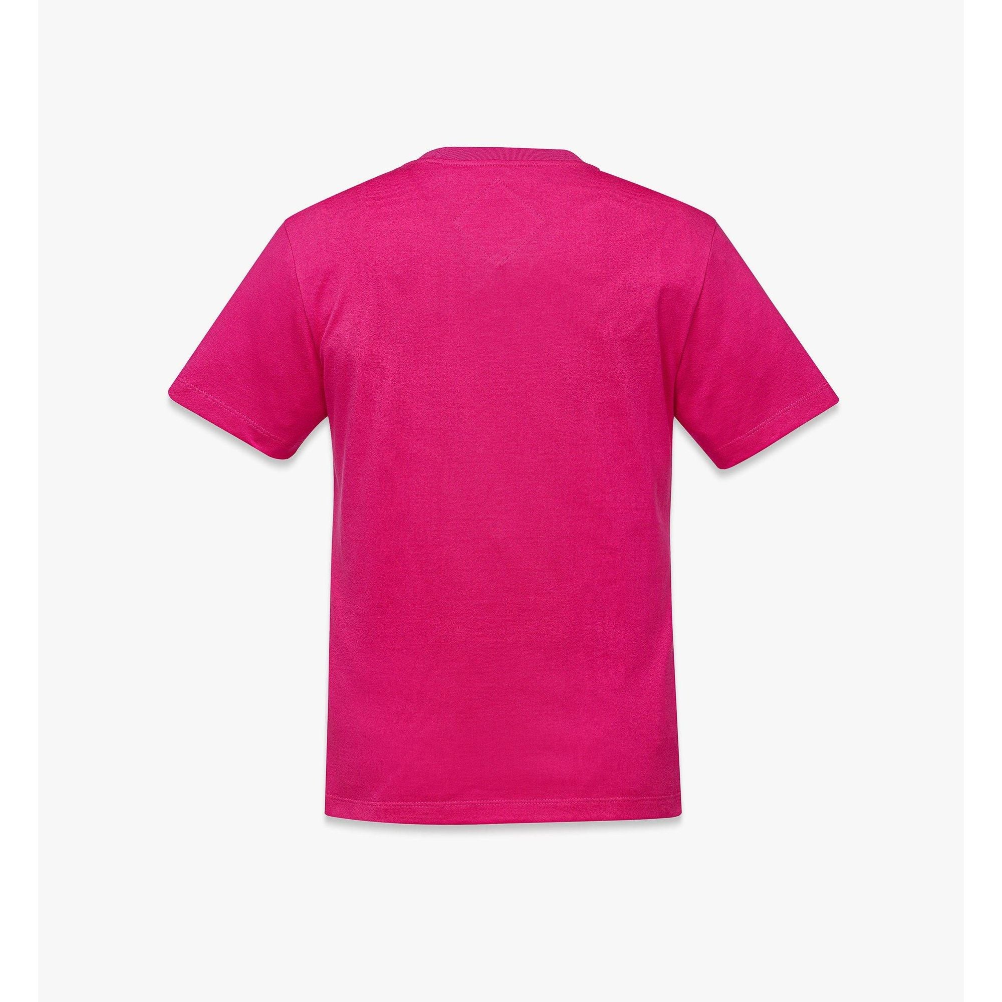 Women Logo Print T-shirt In Organic Cotton - Sangria Sunset