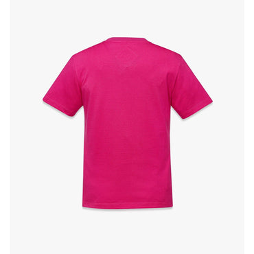 Women Logo Print T-shirt In Organic Cotton - Sangria Sunset