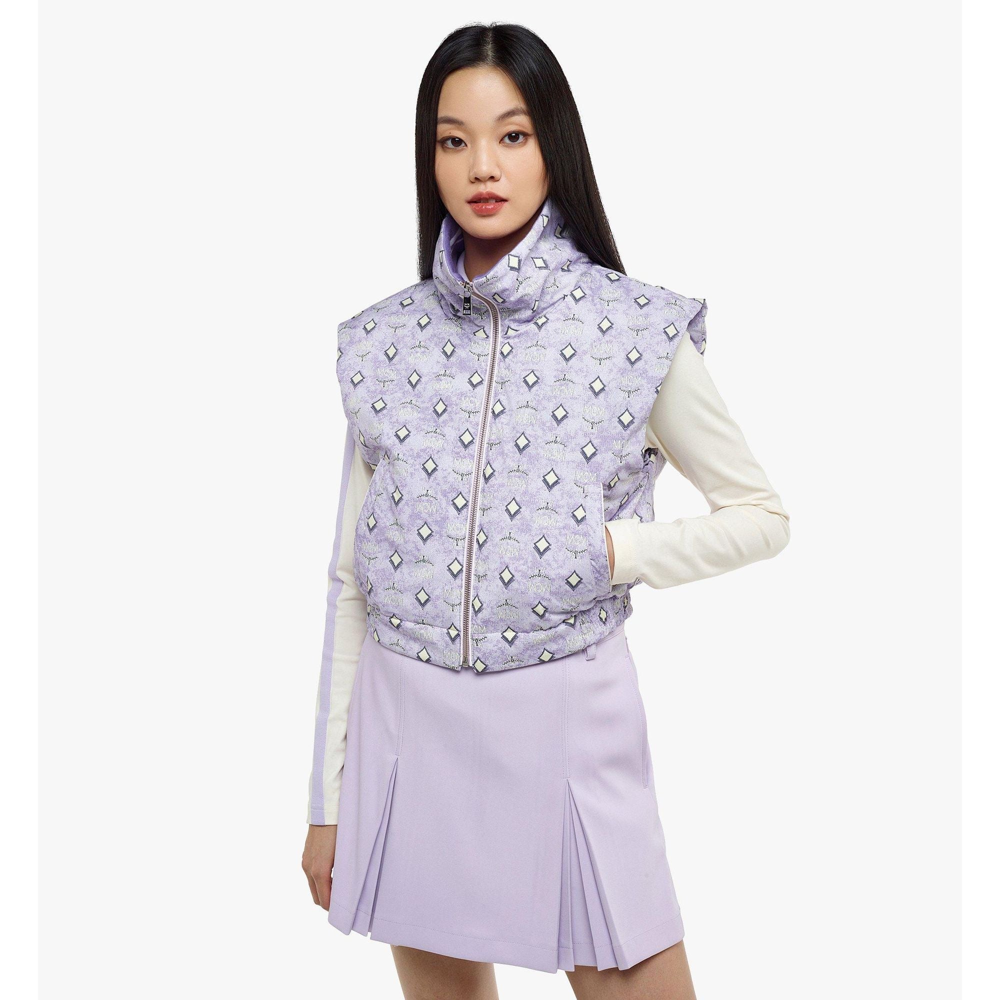 Women Golf In The City Padded Vest - Purple Rose