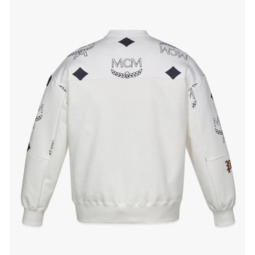 Men PHENOMENON+MCM Big Visetos Sweatshirt - White