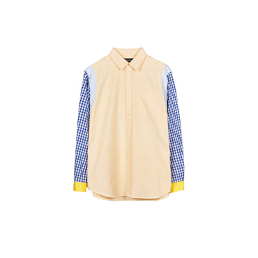 Men PHENOMENON Mix Pattern Shirt - Yellow