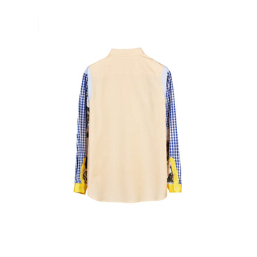 Men PHENOMENON Mix Pattern Shirt - Yellow