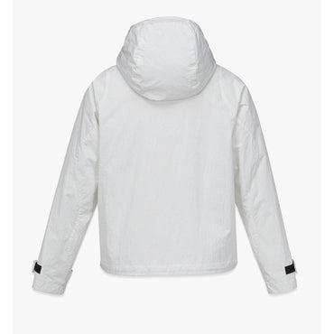 Men Cubic Logo Windbreaker - Blanc De Blanc