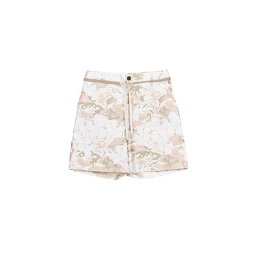 Men Flower Camo Shorts - Soft Pink