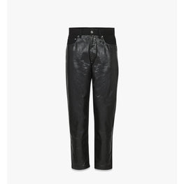 Men Jeans in Glossy Denim - Black