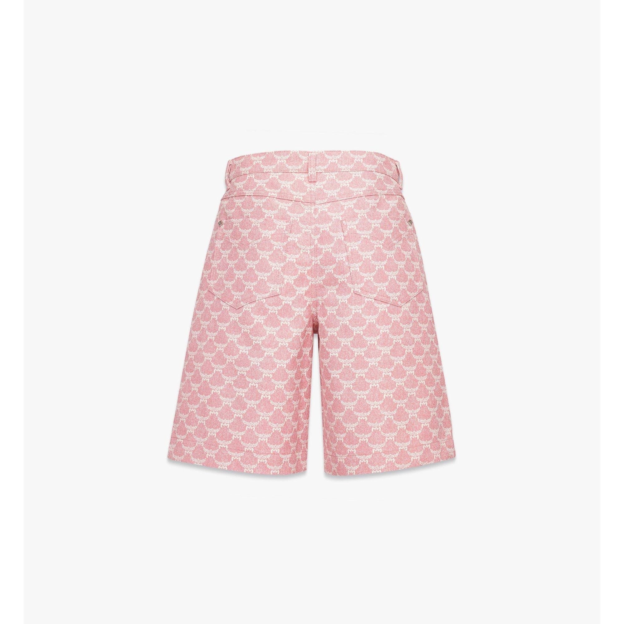 Men Lauretos Shorts In Denim Jacquard - Blush Pink