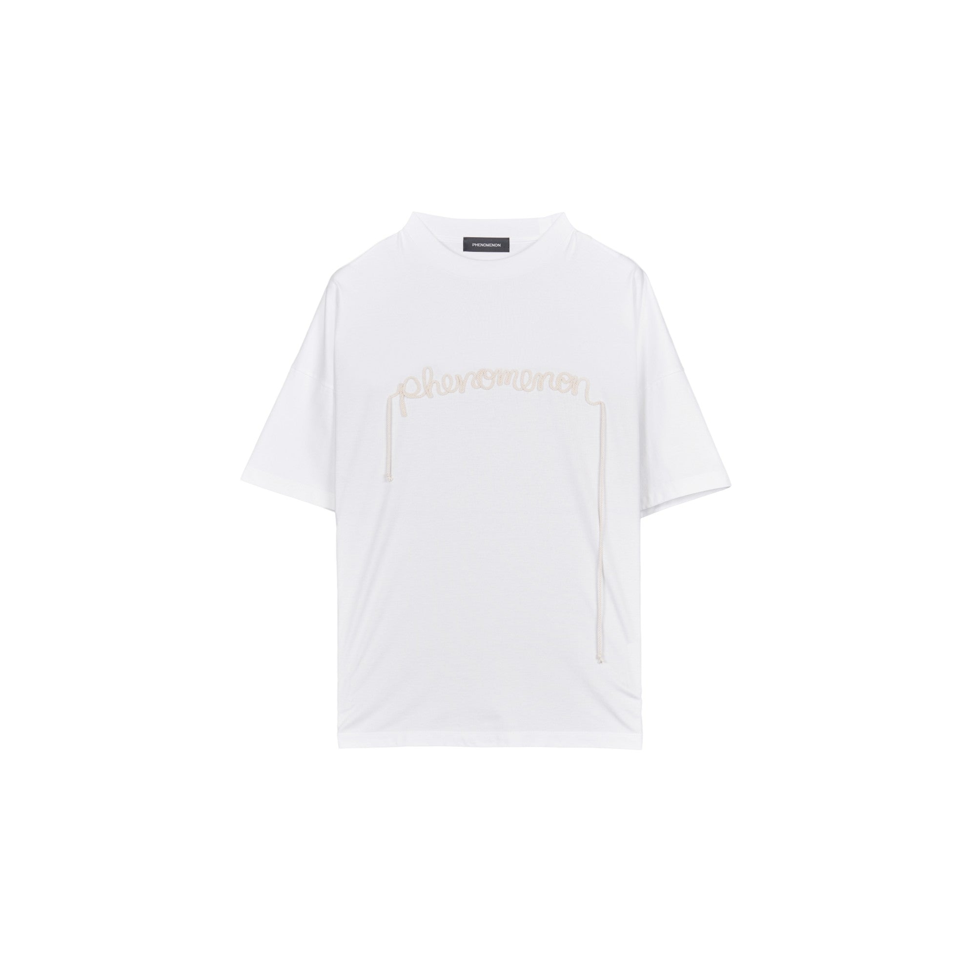 Men PHENOMENON Fractured Logo T-Shirt - White