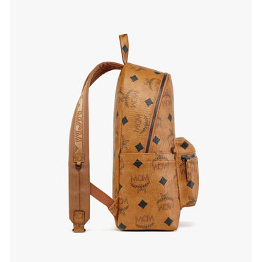 Men Stark Backpack in Maxi Visetos - Cognac