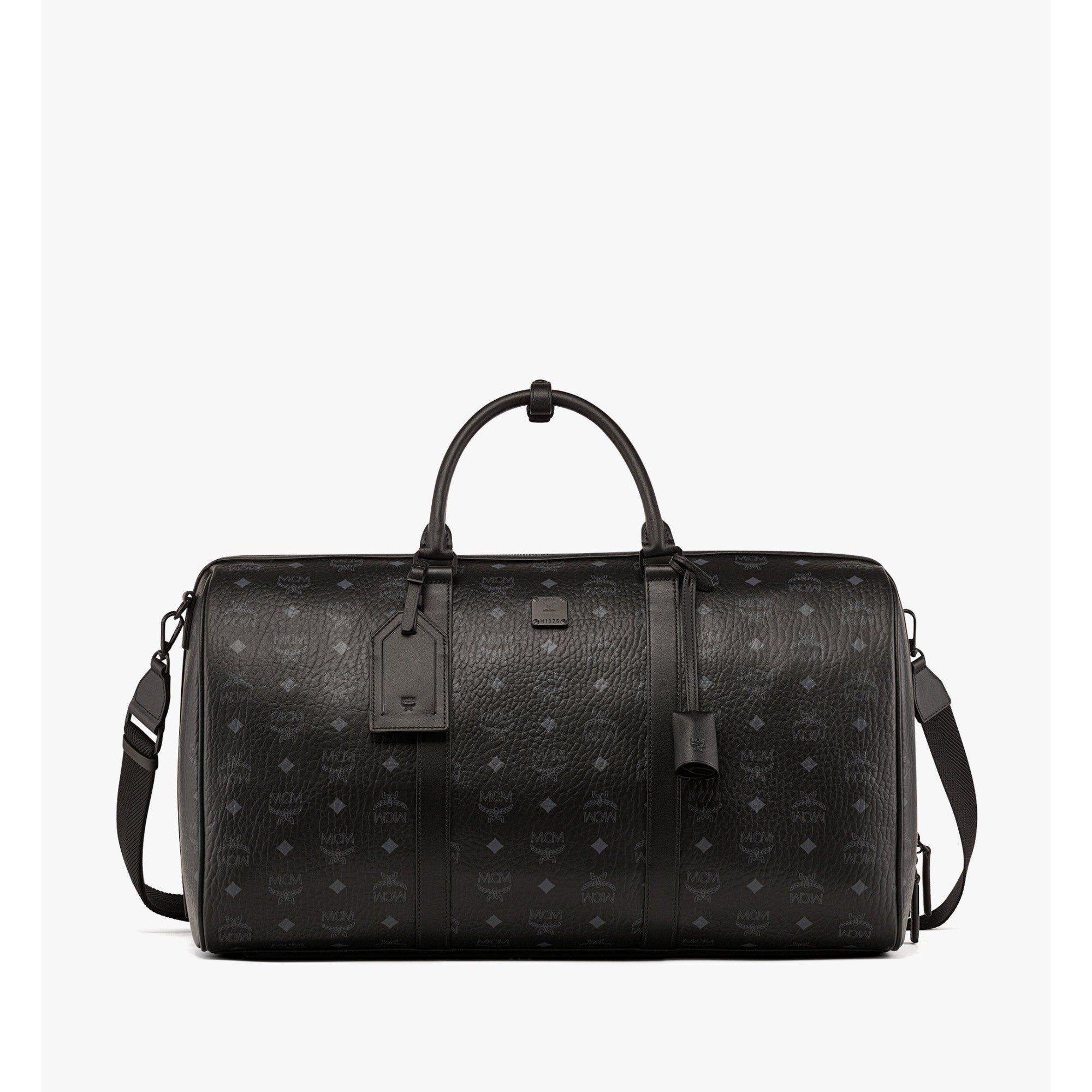 Men Ottomar Weekender Bag in Visetos - Black