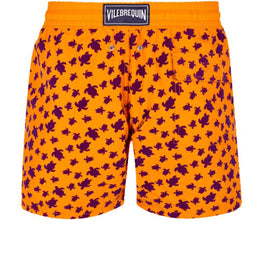 Orange Print Father/Son Micro Rnd Flock Men Moorea Swimsuit