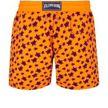 Orange Print Father/Son Micro Rnd Flock Men Moorea Swimsuit