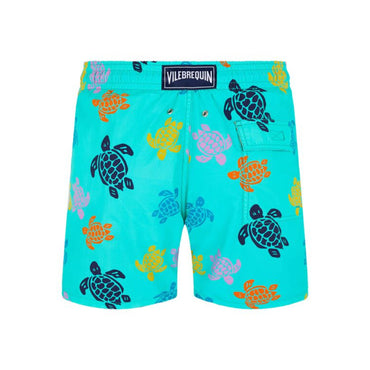 Green Print Father/Son Ronde Tort Green Men Moorea Swimsuit