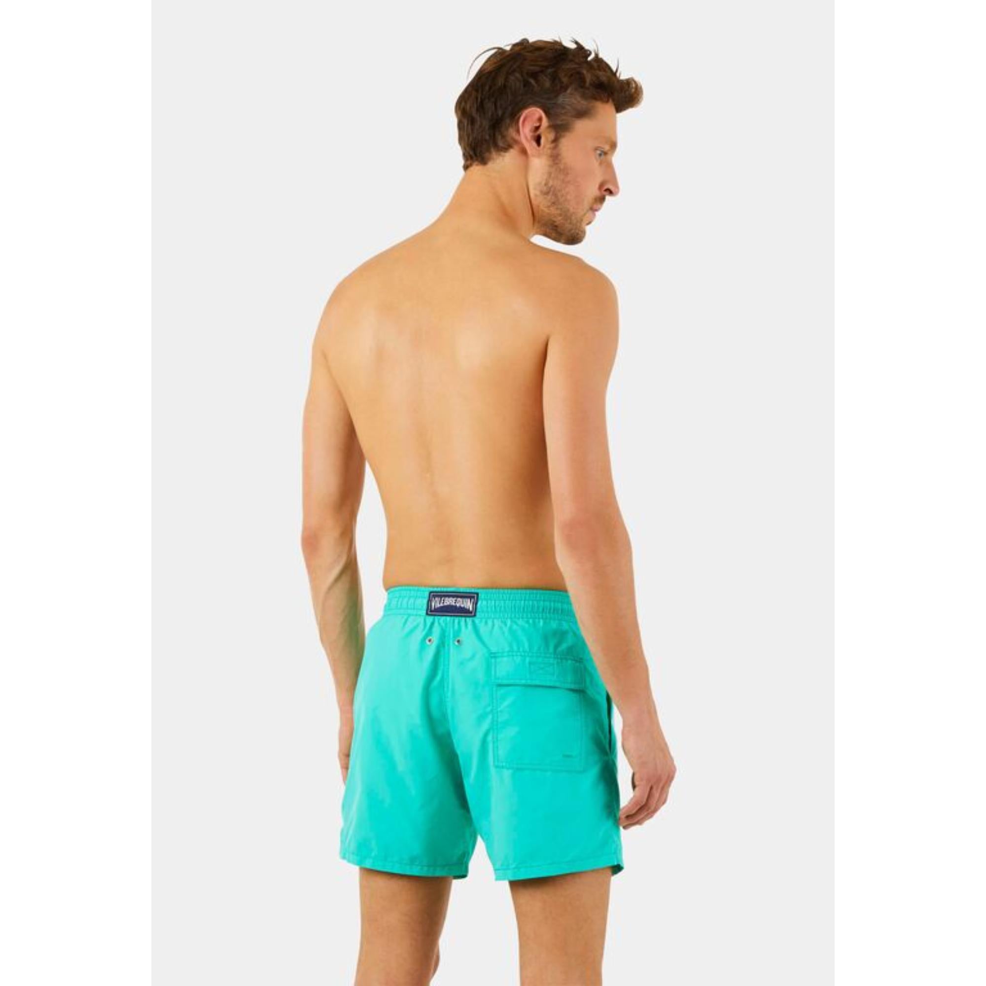 Green Print Father/Son Aqua Medusa Men Moorea Swimsuit