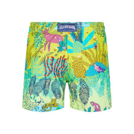 Green Family Print Jungle Rousseau Men Moorea Swimsuit