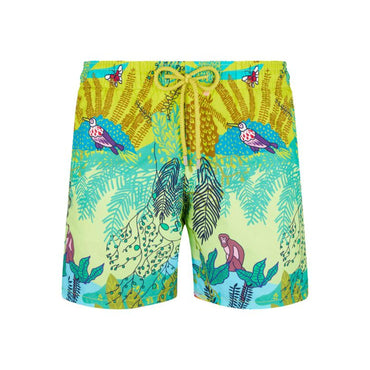 Green Family Print Jungle Rousseau Men Moorea Swimsuit