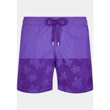 Purple Print Father/Son Aqua Rnde Tortu Men Moorea Swimsuit