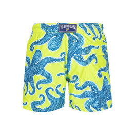 Yellow Print Father/Son 2014 Men Moorea Swimsuit